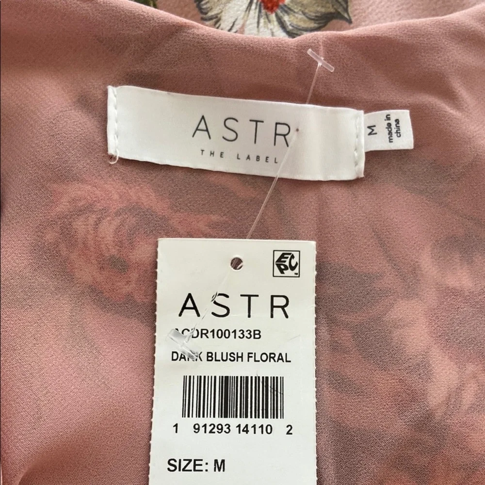Elegant Dark Blush Floral Slip Dress, size M by ASTR The Label - Picture 8 of 16